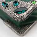 Cahier Green x Black Leather 1BH018 25カイエ グリーン×ブラック レザー 1BH018 25