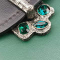 Cahier Green x Black Leather 1BH018 25カイエ グリーン×ブラック レザー 1BH018 25