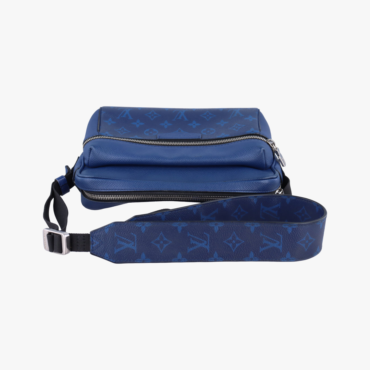 Outdoor Messenger PM cobalt Taiga Leather x Monogram Canvas M30242 FO3179アウトドアメッセンジャーPM コバルト タイガ レザー×モノグラム キャンバス M30242 FO3179