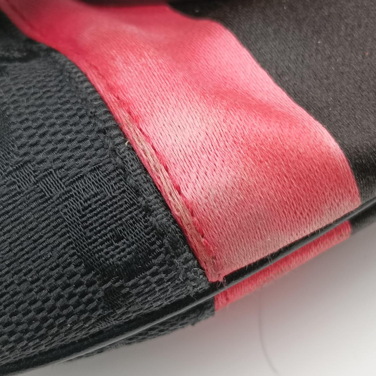 Horsebit Web Black×pink Canvas 129498 ホースビット ウェブ ブラック×ピンク キャンバス 129498 