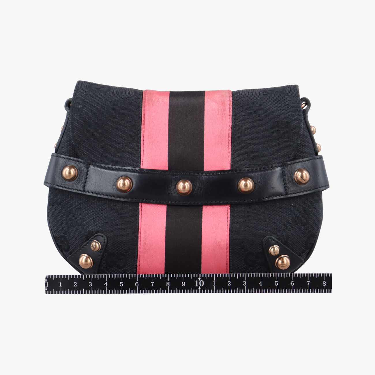 Horsebit Web Black×pink Canvas 129498 ホースビット ウェブ ブラック×ピンク キャンバス 129498 