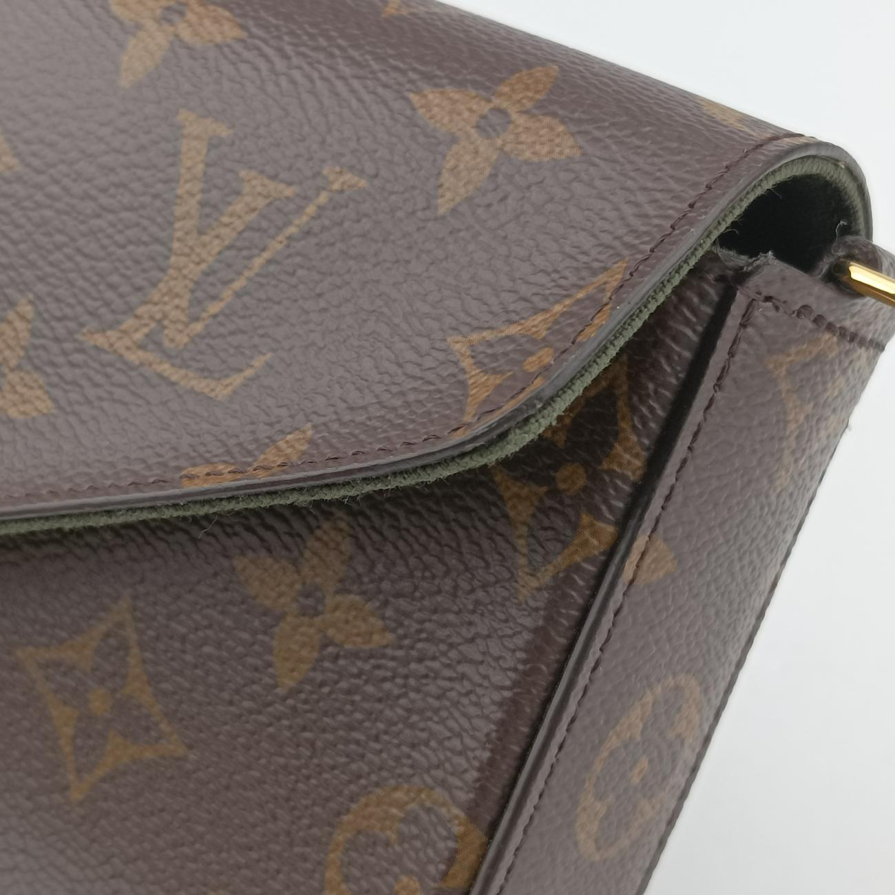 Multi Pochette FéLICIE Brown×Beige Monogram Canvas M80091 ICチップミュルティ ポシェット フェリシー モノグラム/ブラウン系×ベージュ モノグラムキャンバス M80091 ICチップ