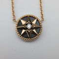 Rose des Vents medallion　 Golden×Black AU750 152345ローズデヴァン メダリオン ゴールド×ブラック AU750 152345