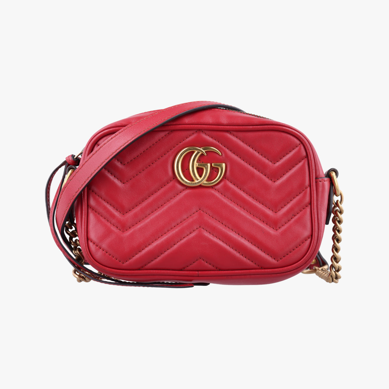 GG Marmont Red Leather G024948216GGマーモント レッド レザー 448065 G024948216