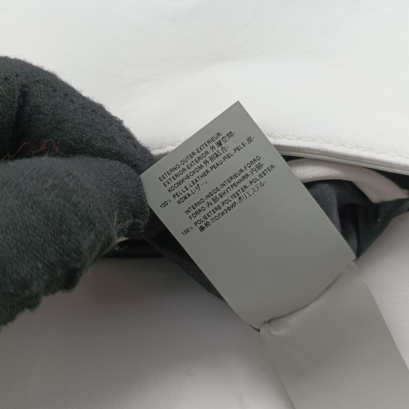 Studded Crystal Chain White Leather スタッズクリスタルチェーン ホワイト レザー 