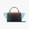 Trapèze small Beige x black x blue Leather x suede W-VP-2155 W-MM-2175トラペーズスモール ベージュ×ブラック×ブルー レザー×スエード W-VP-2155 W-MM-2175
