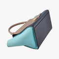 Trapèze small Beige x black x blue Leather x suede W-VP-2155 W-MM-2175トラペーズスモール ベージュ×ブラック×ブルー レザー×スエード W-VP-2155 W-MM-2175