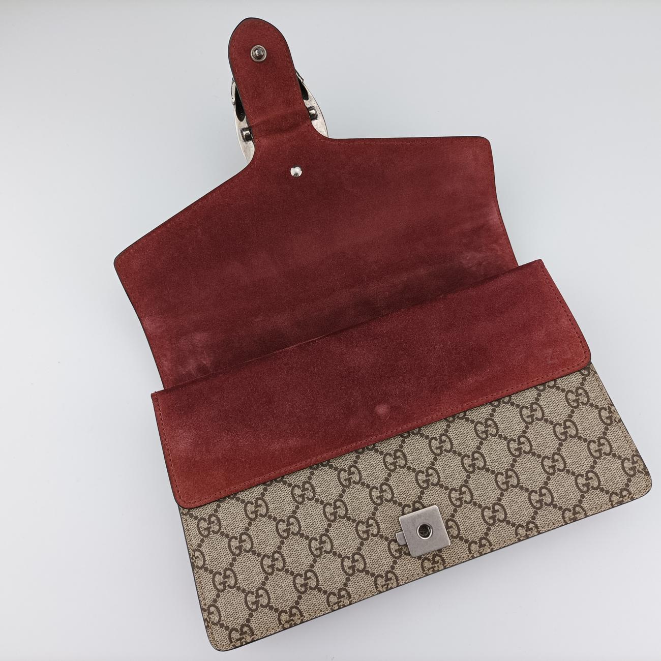 Dionysus Beige×Red×Multicolour PVC coated canvas × suede 400249 C019532211ディオニュソス ベージュ×レッド×マルチカラー PVCコーティングキャンバス × スエード 400249 C019532211