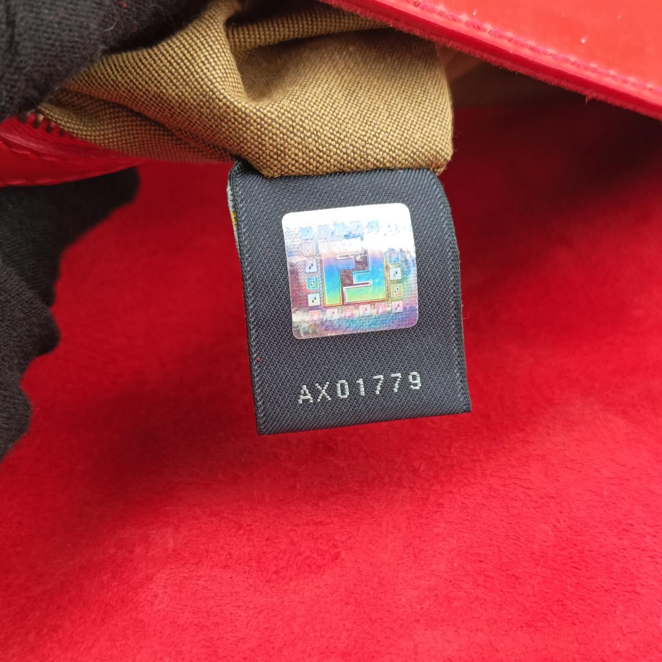 Baguette Zucchino Red Patent 8BR001 2308-8BR001-UNU-098マンマバケット ズッキーノ柄 レッド パテント 8BR001 2308-8BR001-UNU-098