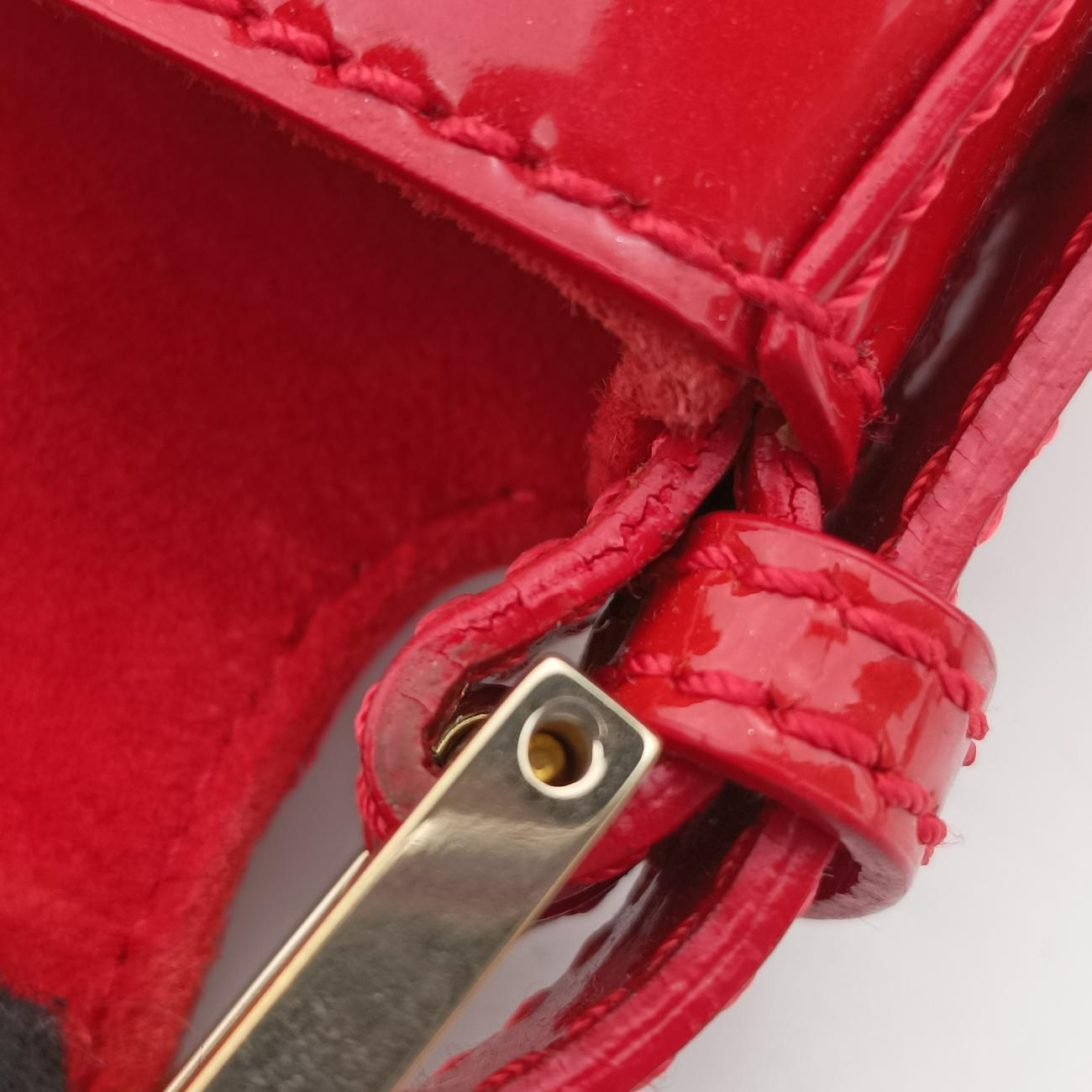 Baguette Zucchino Red Patent 8BR001 2308-8BR001-UNU-098マンマバケット ズッキーノ柄 レッド パテント 8BR001 2308-8BR001-UNU-098