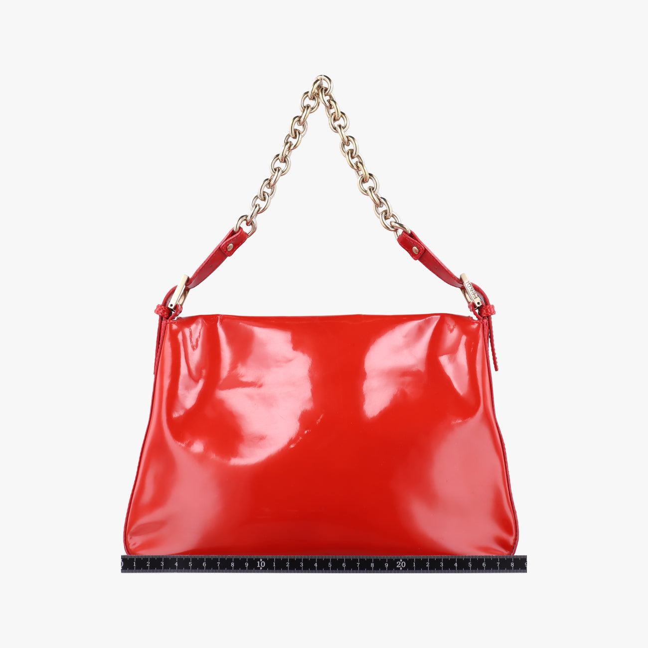 Baguette Zucchino Red Patent 8BR001 2308-8BR001-UNU-098マンマバケット ズッキーノ柄 レッド パテント 8BR001 2308-8BR001-UNU-098