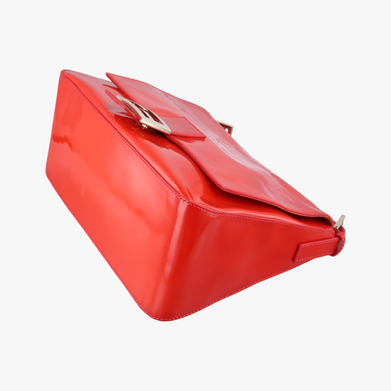 Baguette Zucchino Red Patent 8BR001 2308-8BR001-UNU-098マンマバケット ズッキーノ柄 レッド パテント 8BR001 2308-8BR001-UNU-098