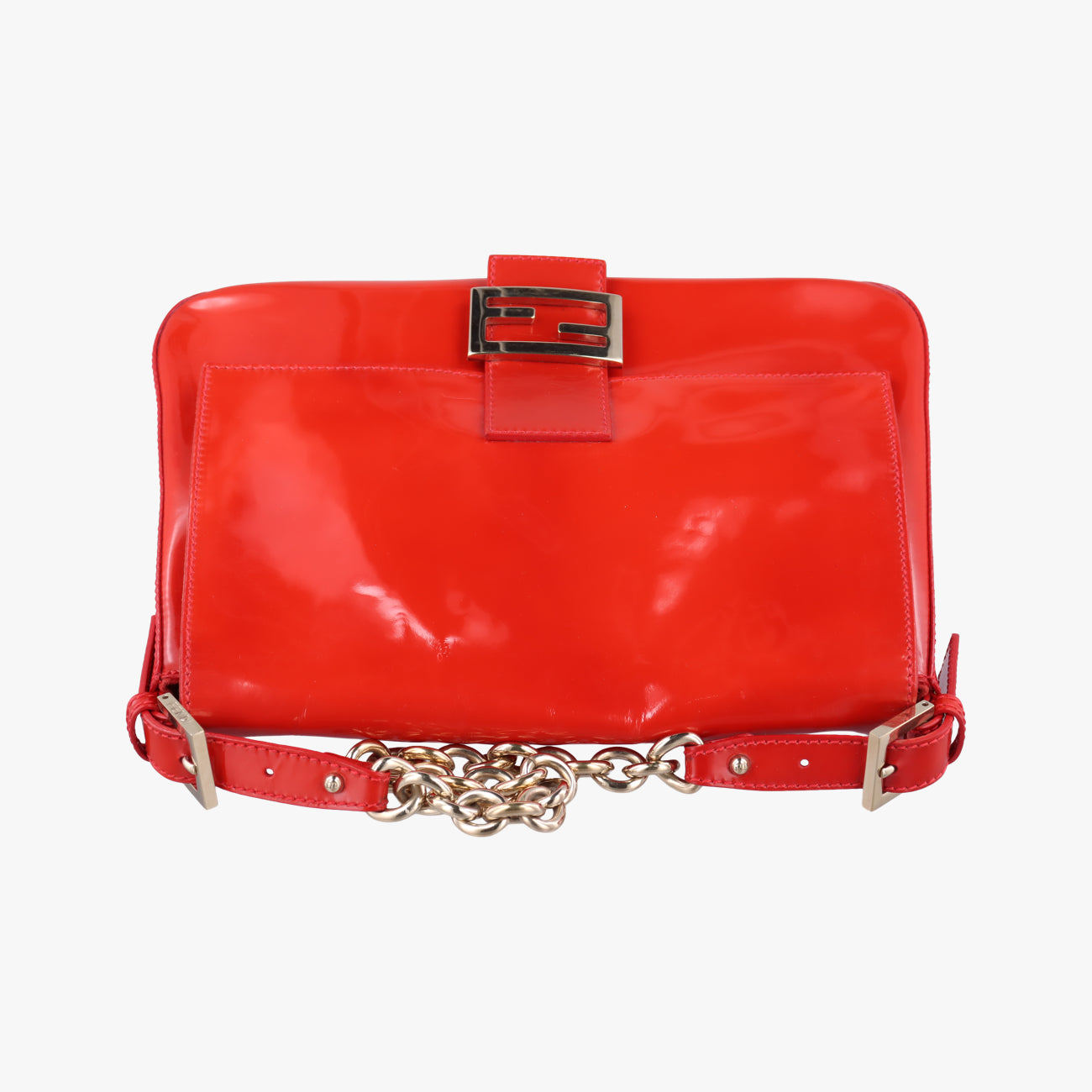 Baguette Zucchino Red Patent 8BR001 2308-8BR001-UNU-098マンマバケット ズッキーノ柄 レッド パテント 8BR001 2308-8BR001-UNU-098