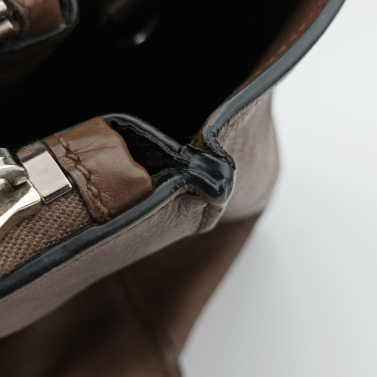 Twin Pocket Winged Tote Brown leather BN2619 7 Bツイン ポケット ウィング トート ブラウン レザー BN2619 7 B