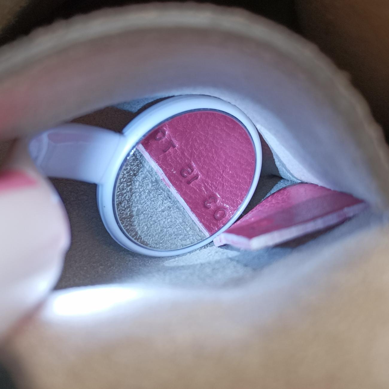 DREW Pink×White Leather 03 15 70 65 6ドリュー ピンク×ホワイト レザー 03 15 70 65 6