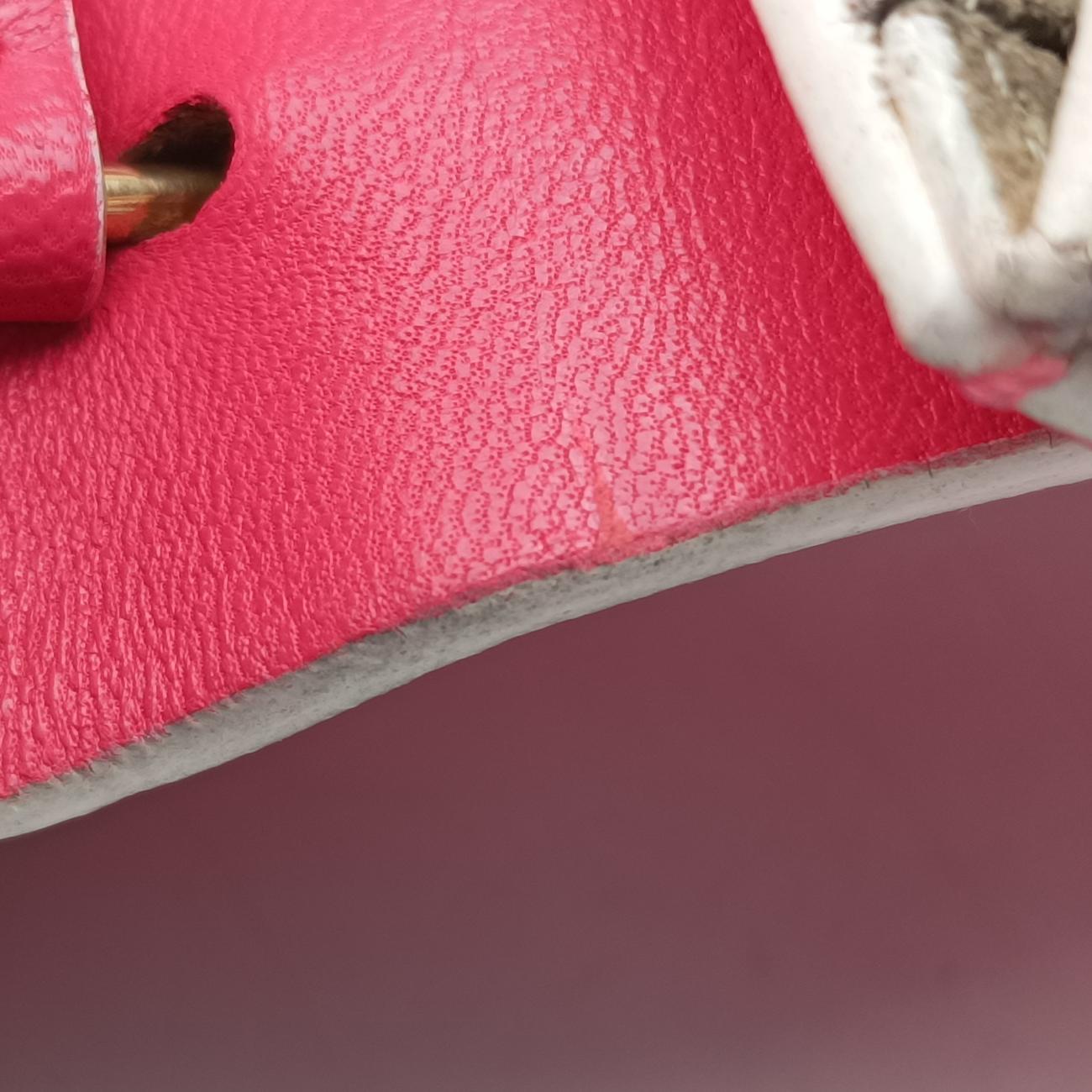 DREW Pink×White Leather 03 15 70 65 6ドリュー ピンク×ホワイト レザー 03 15 70 65 6