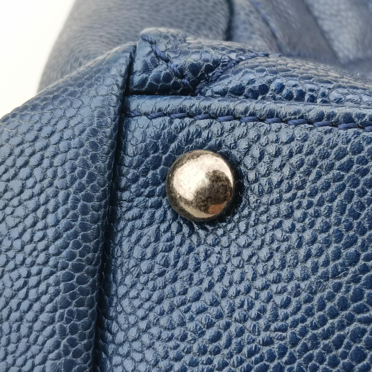 Matelasse Cocomark GSTBlueCaviar LeatherA6729417316037マトラッセ ココマークGSTブルーキャビアレザーA6729417316037