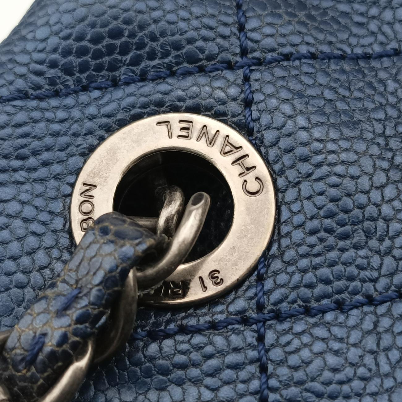 Matelasse Cocomark GSTBlueCaviar LeatherA6741417109181マトラッセ ココマークGSTブルーキャビアスキンA6741417109181