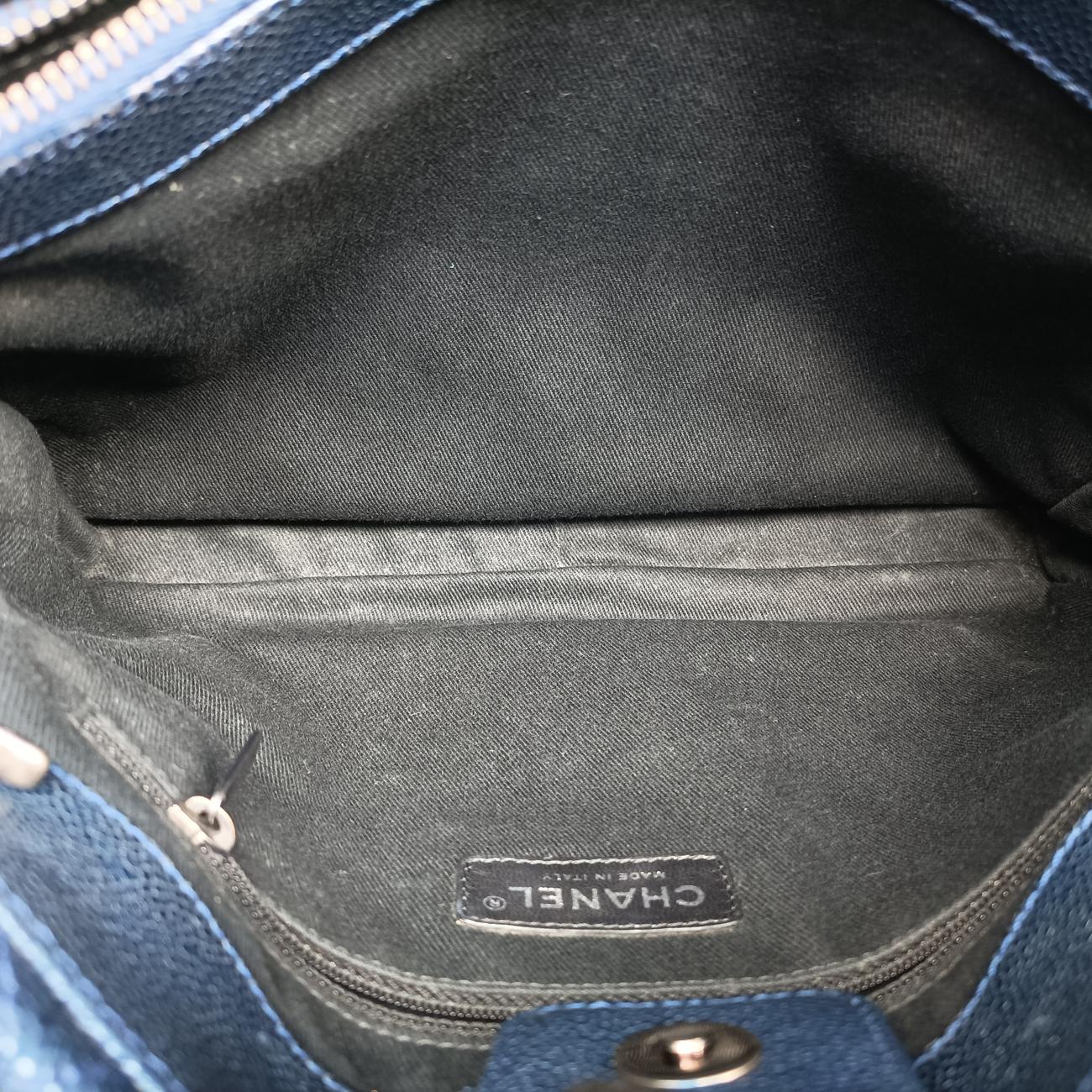 Matelasse Cocomark GSTBlueCaviar LeatherA6741417109181マトラッセ ココマークGSTブルーキャビアスキンA6741417109181