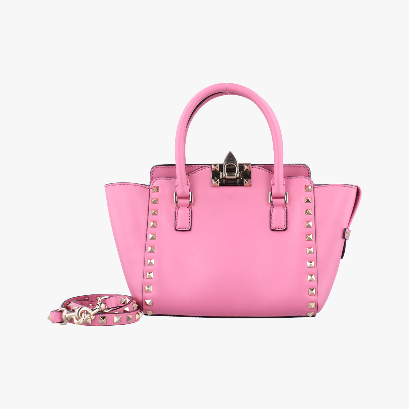ROCKSTUD Pink Leather Lot number unknownロックスタッズ ピンク レザー 製番不明