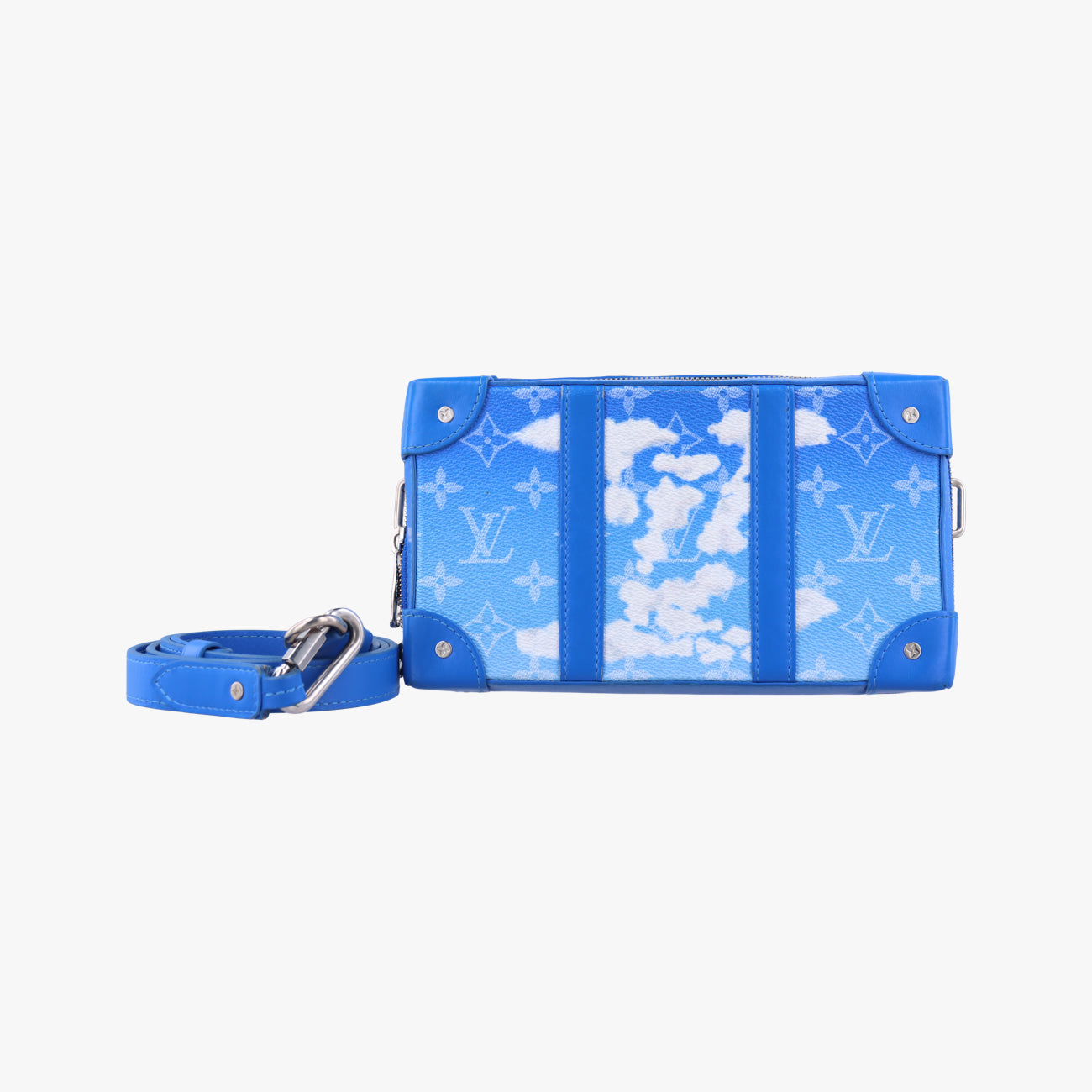 Monogram Clouds Blue × White PVC coated canvas x leather M45432 TJ3200 ICチップモノグラム クラウズ ブルー×ホワイト PVCコーティングキャンバス×レザー M45432 TJ3200 ICチップ