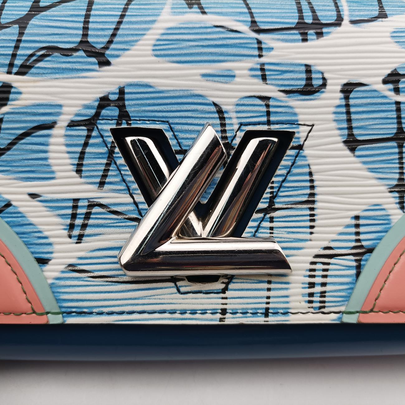 Portefeuille Twist Blue×Multicolour epi M56237 SP4135ポルトフォイユ ツイスト ブルー×マルチカラー エピ M56237 SP4135