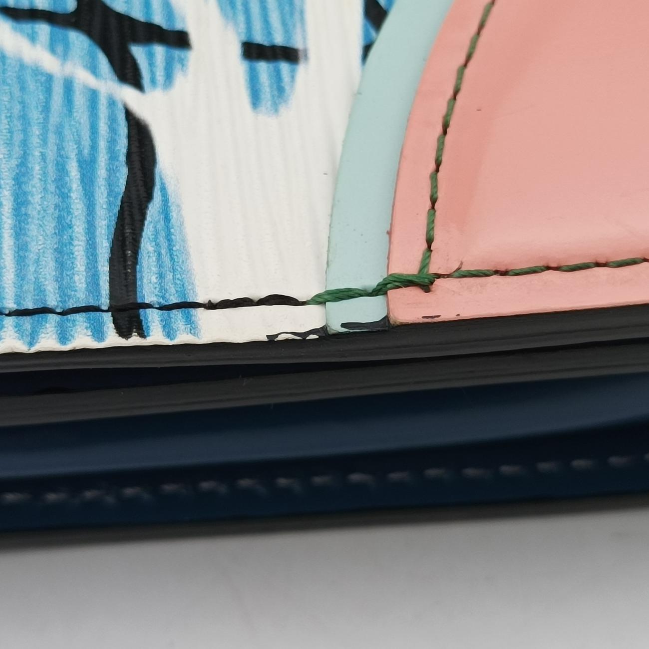 Portefeuille Twist Blue×Multicolour epi M56237 SP4135ポルトフォイユ ツイスト ブルー×マルチカラー エピ M56237 SP4135