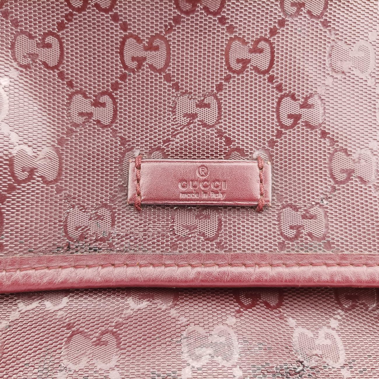 GG Plus Messenger Burgundy PVC coated canvas 201732 I7033049GGプラス メッセンジャー ワインレッド PVCコーティングキャンバス 201732 I7033049