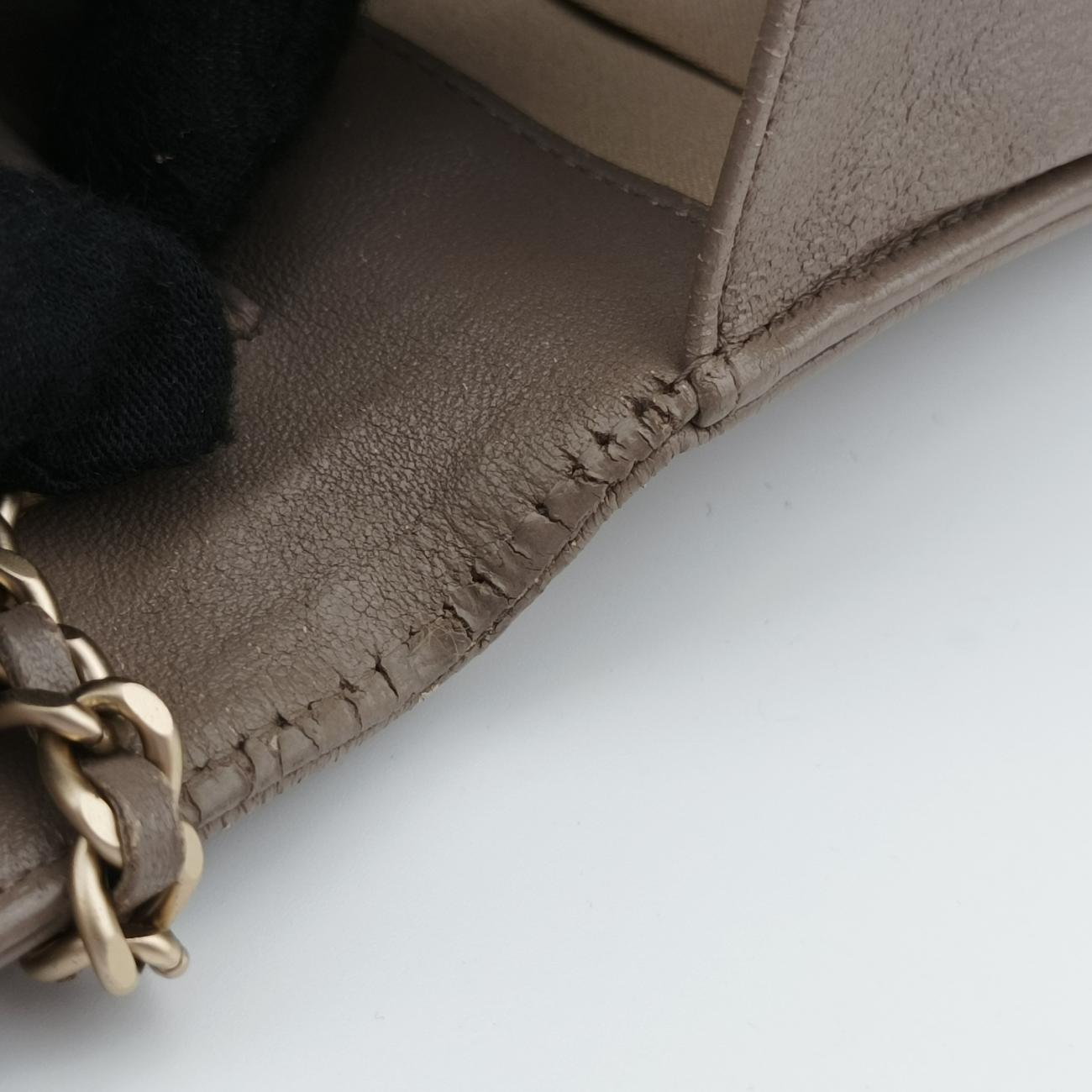 camellia Brown lambskin A47421 17360816カメリア ブラウン ラムスキン A47421 17360816