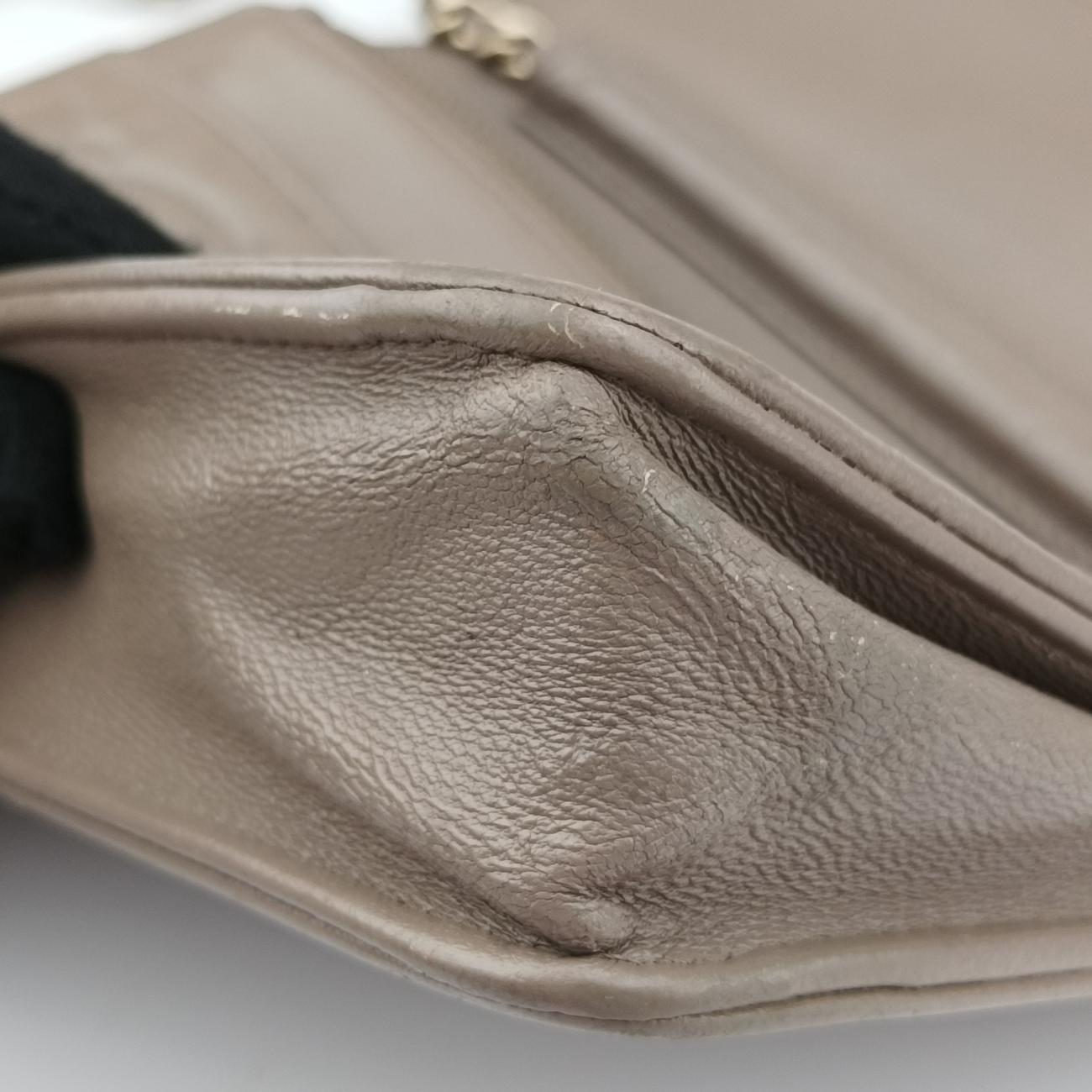 camellia Brown lambskin A47421 17360816カメリア ブラウン ラムスキン A47421 17360816