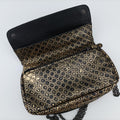 Intrecciomirage Butterfly Charm Black×golden Leather B00957186Bイントレッチミラージュ バタフライ チャーム ブラック×ゴールド レザー B00957186B