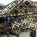 Intrecciomirage Butterfly Charm Black×golden Leather B00957186Bイントレッチミラージュ バタフライ チャーム ブラック×ゴールド レザー B00957186B
