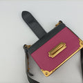 Cahier Pink×Black Leather 1BD045 25カイエ ピンク×ブラック レザー 1BD045 25