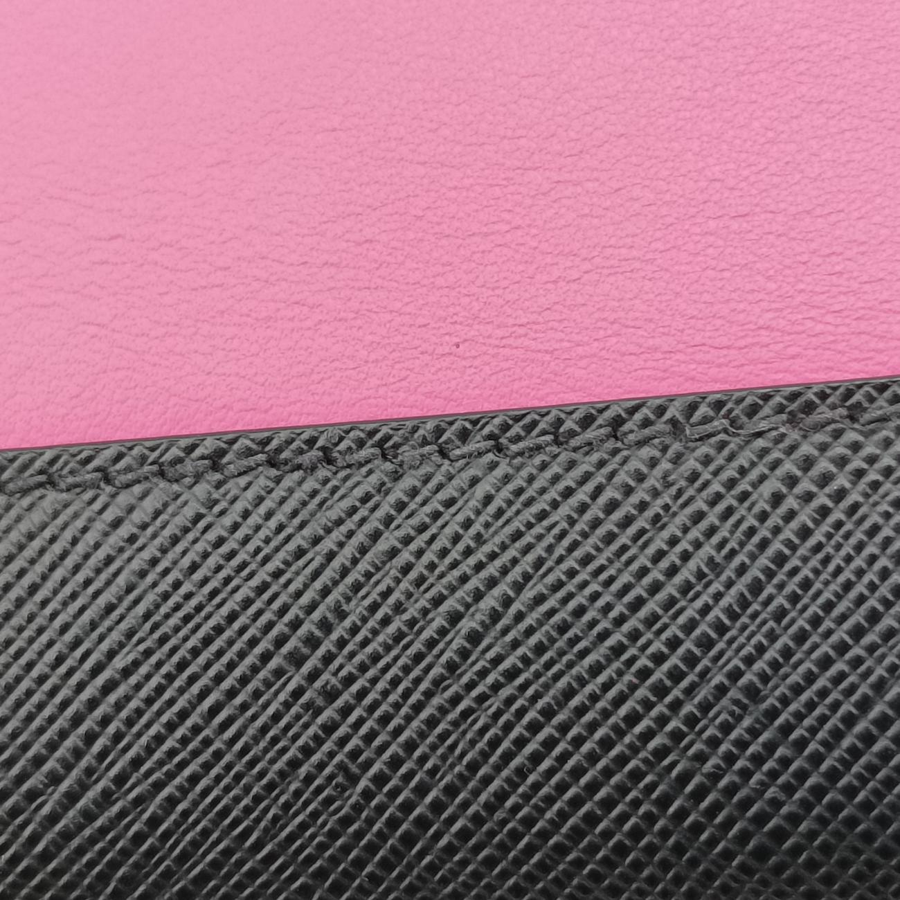 Cahier Pink×Black Leather 1BD045 25カイエ ピンク×ブラック レザー 1BD045 25