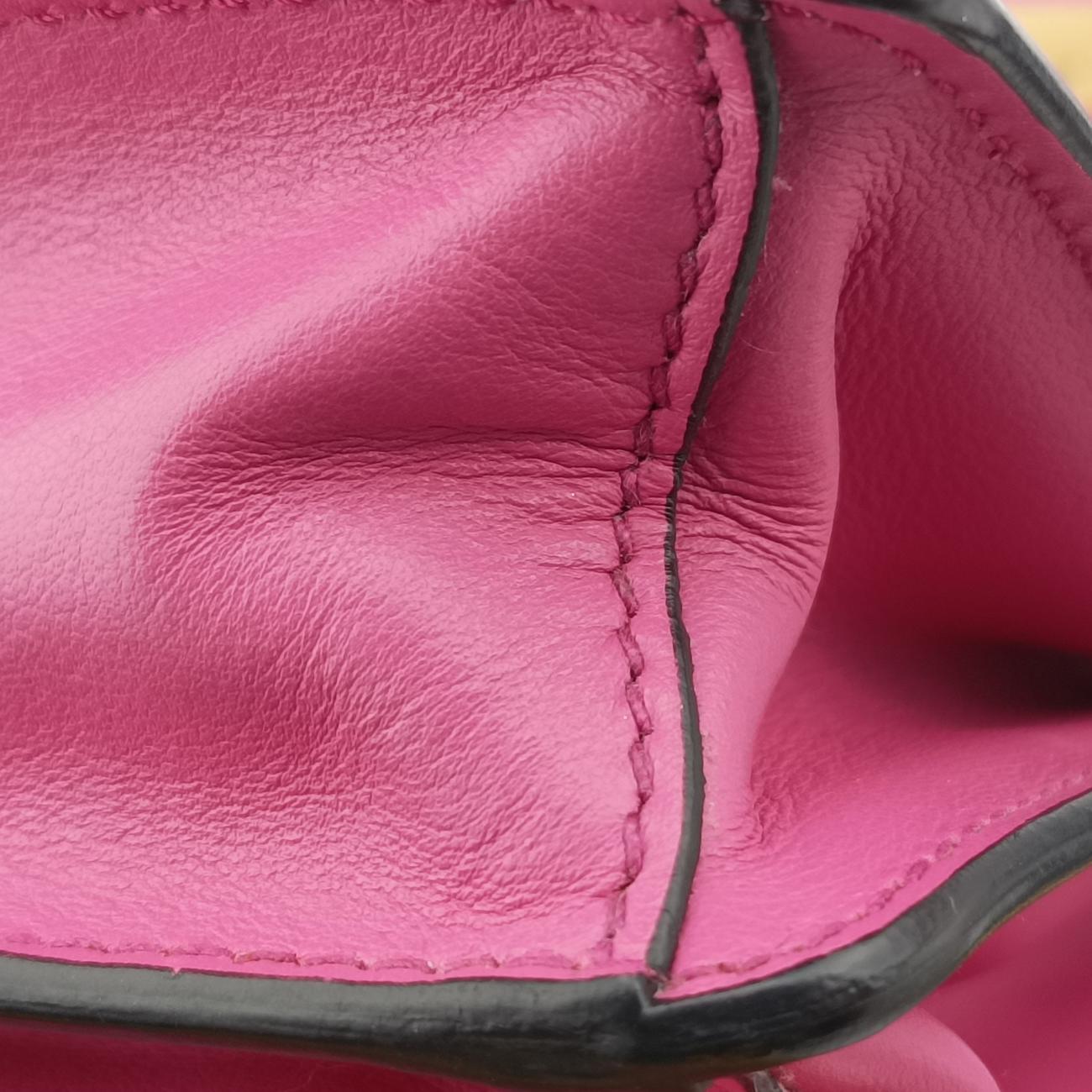 Cahier Pink×Black Leather 1BD045 25カイエ ピンク×ブラック レザー 1BD045 25