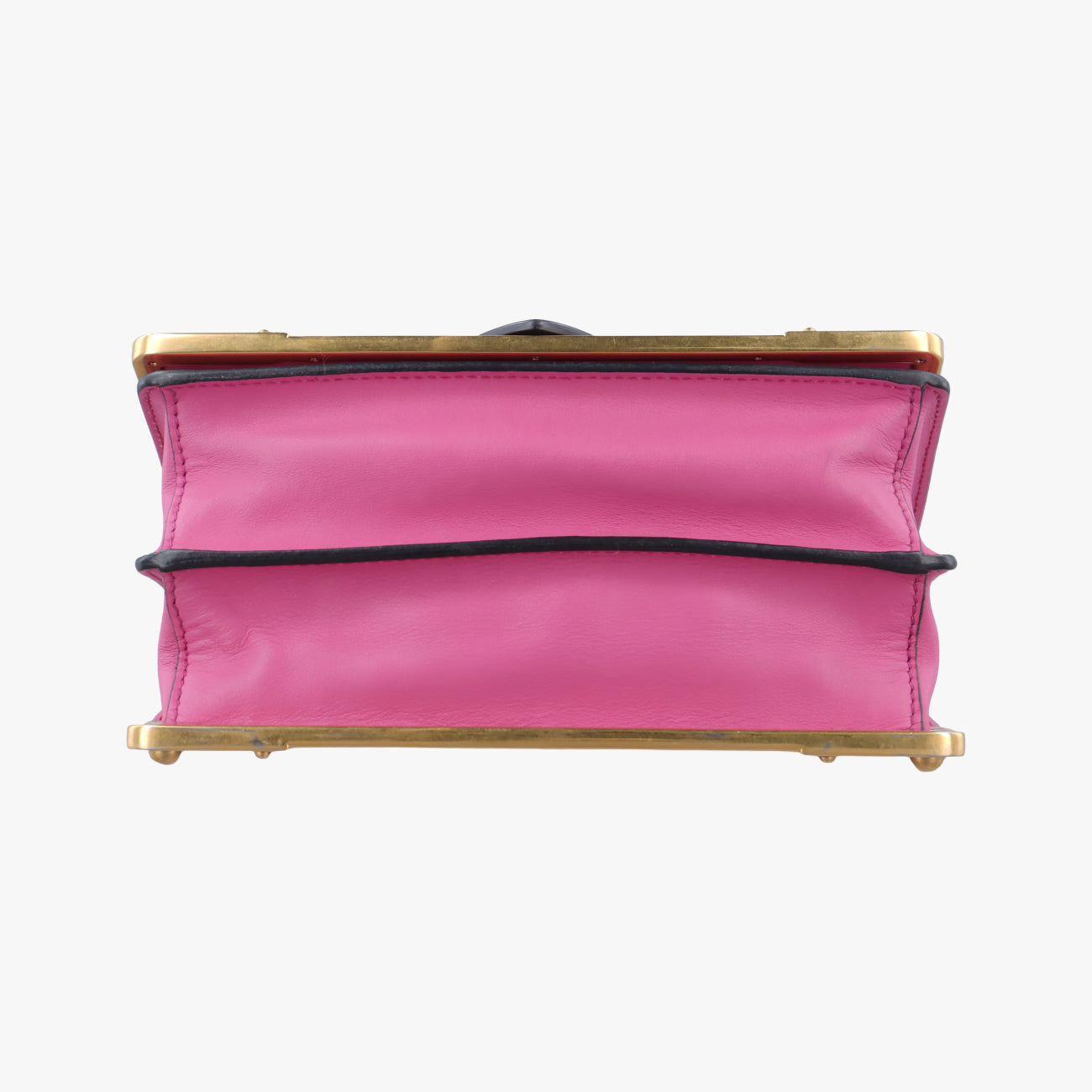 Cahier Pink×Black Leather 1BD045 25カイエ ピンク×ブラック レザー 1BD045 25