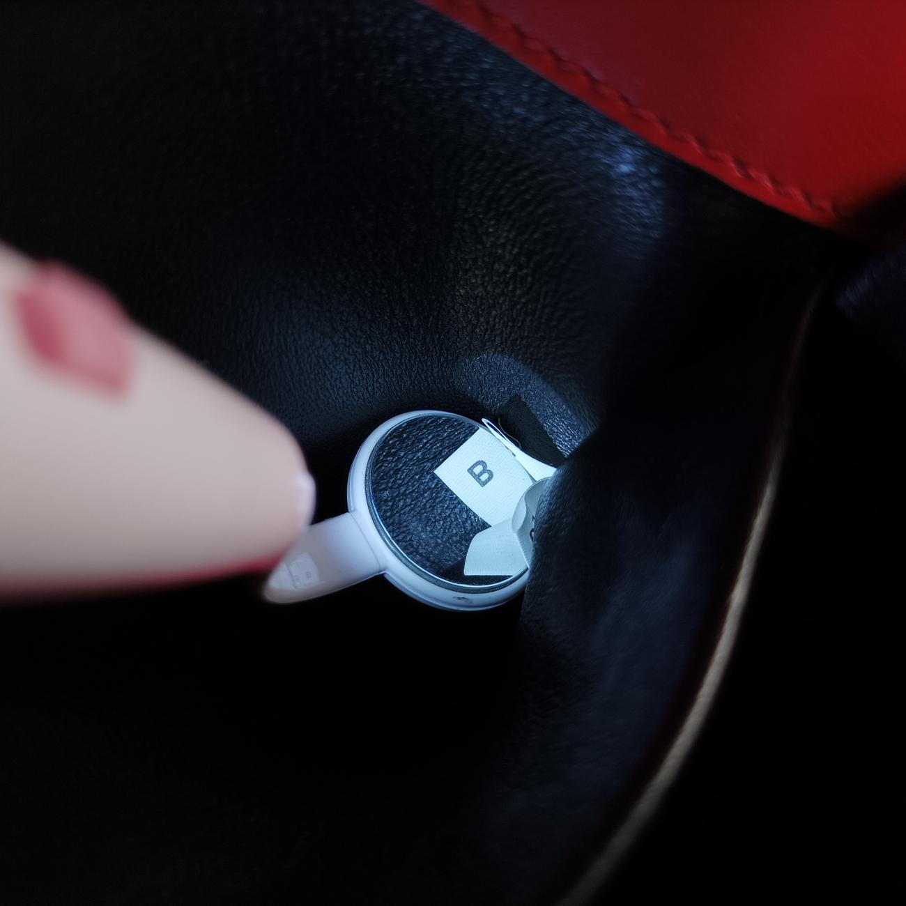 Sidonie Red×black Leather 25 Bシドニー レッド×ブラック レザー 1BD168 25 B