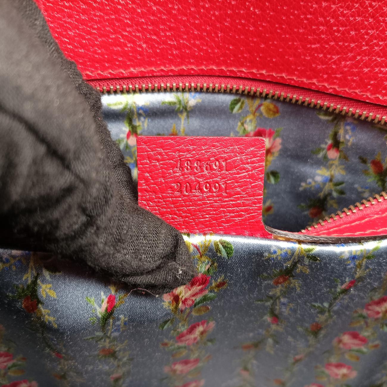 Bamboo Web butterfly Red Leather 488691 C022770143バンブー ウェビングライン バタフライ レッド レザー 488691 C022770143