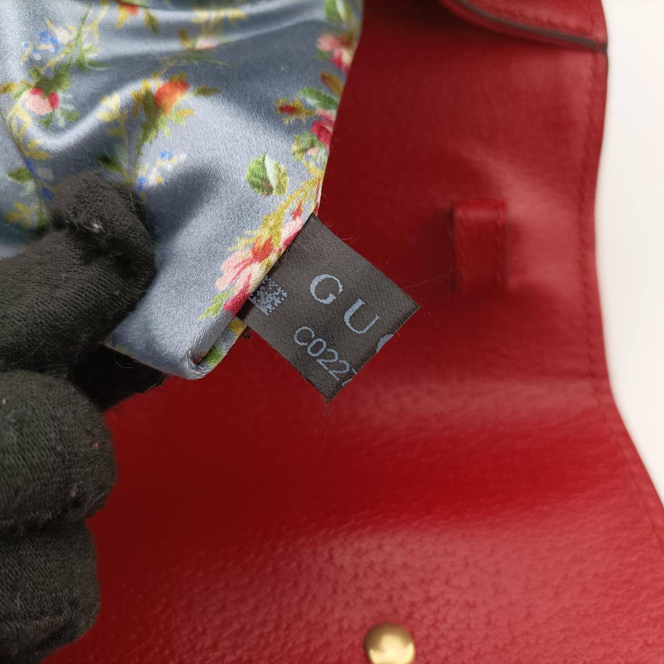 Bamboo Web butterfly Red Leather 488691 C022770143バンブー ウェビングライン バタフライ レッド レザー 488691 C022770143