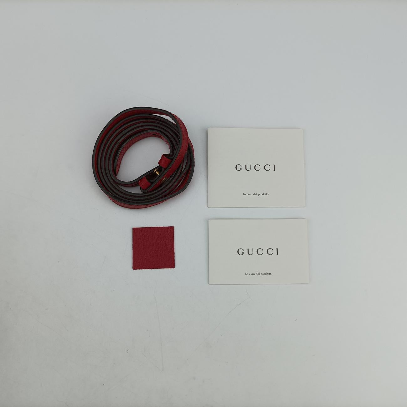 Bamboo Web butterfly Red Leather 488691 C022770143バンブー ウェビングライン バタフライ レッド レザー 488691 C022770143