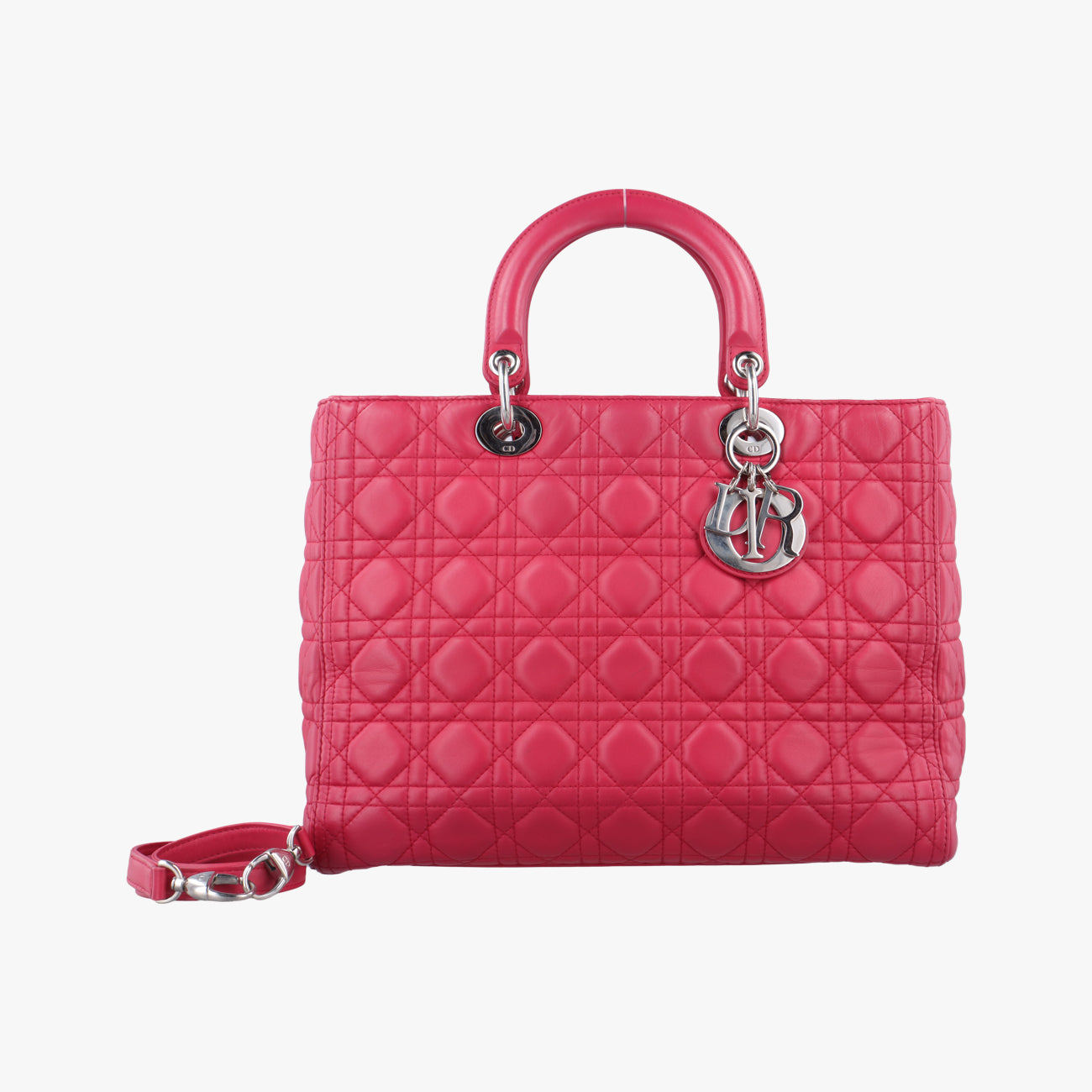 Lady Dior Red lambskin 16-BO-0173レディディオール レッド ラムスキン 16-BO-0173