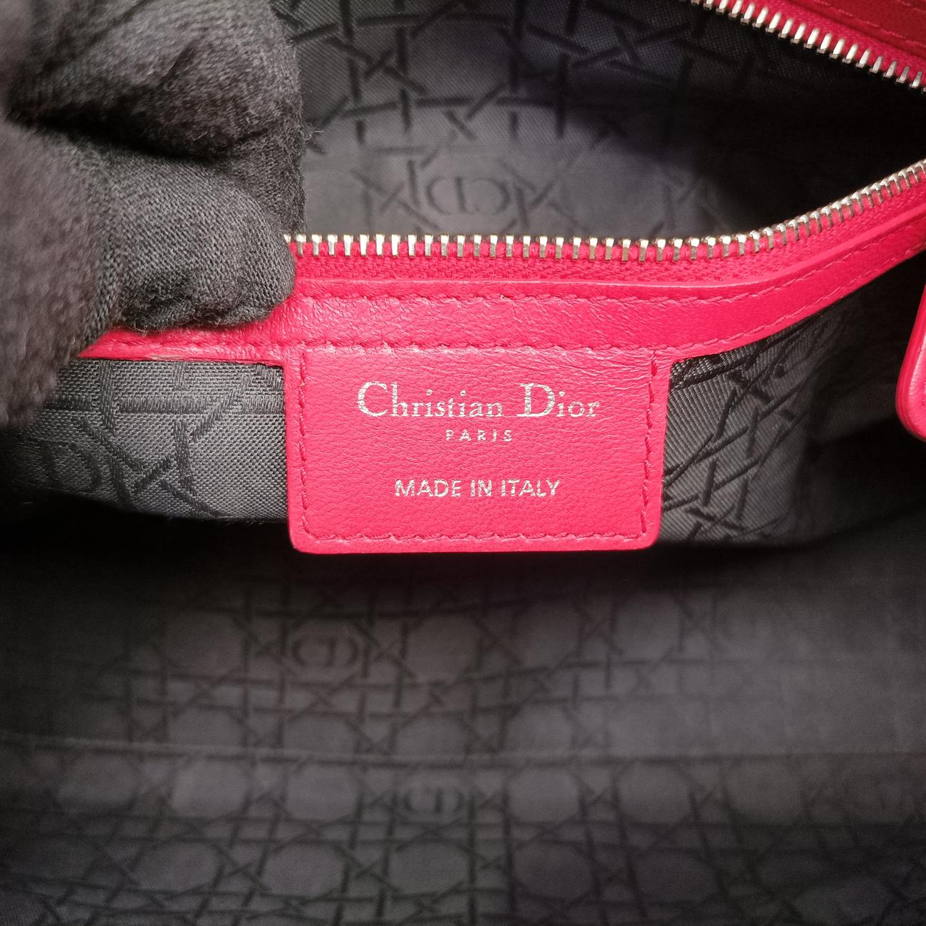 Lady Dior Red lambskin 16-BO-0173レディディオール レッド ラムスキン 16-BO-0173