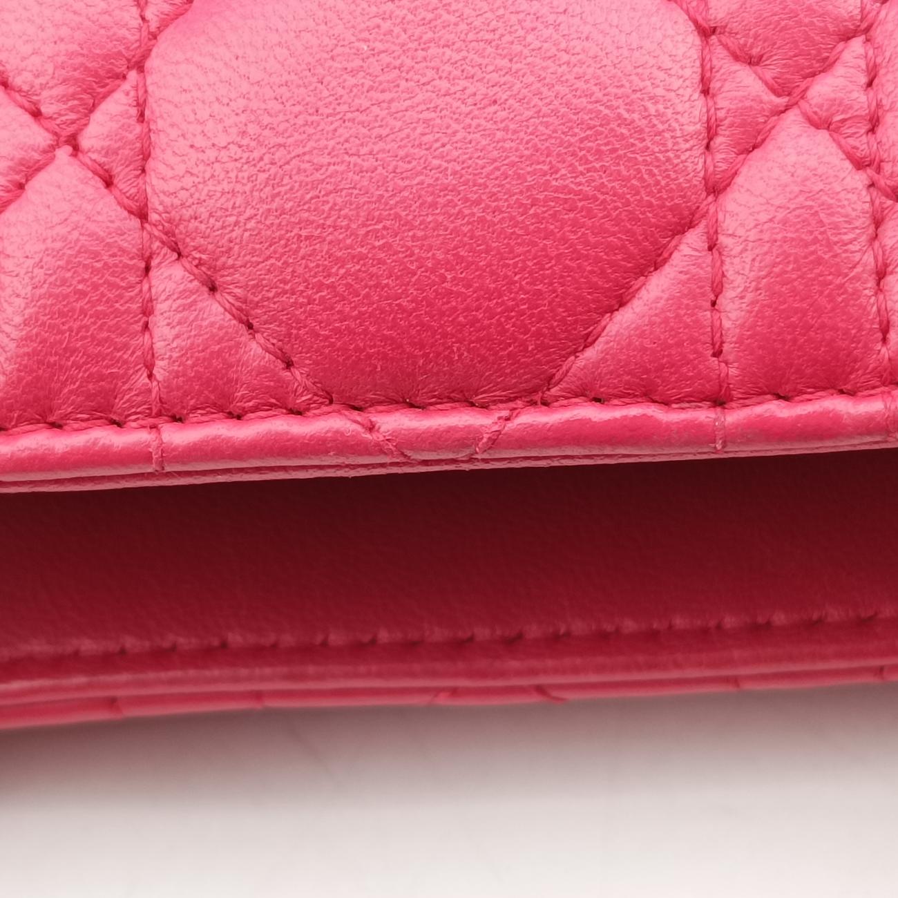 Lady Dior Red lambskin 16-BO-0173レディディオール レッド ラムスキン 16-BO-0173