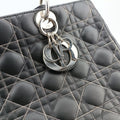 Lady Dior Grey lambskin 01-MA-0111レディディオール グレー ラムスキン 01-MA-0111
