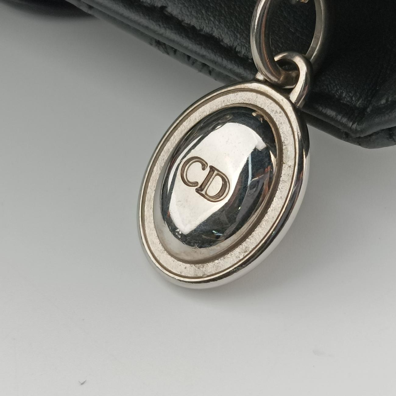 Lady Dior Grey lambskin 01-MA-0111レディディオール グレー ラムスキン 01-MA-0111