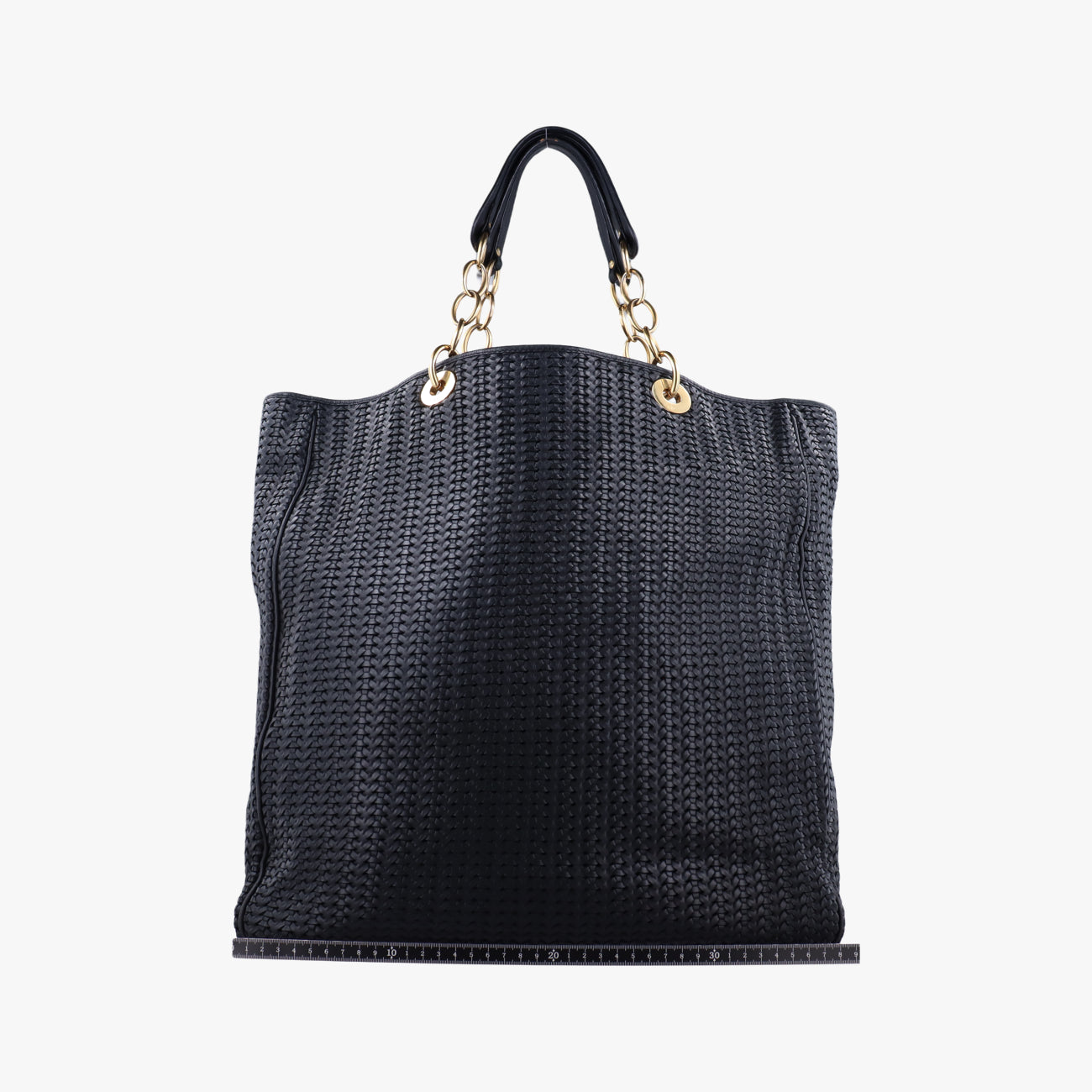 Soft Lady Dior Canage INTRECCIATO Tote Black lambskin 01-RU-0048ソフト レディディオール カナージュ イントレチャート トート ブラック ラムスキン 01-RU-0048