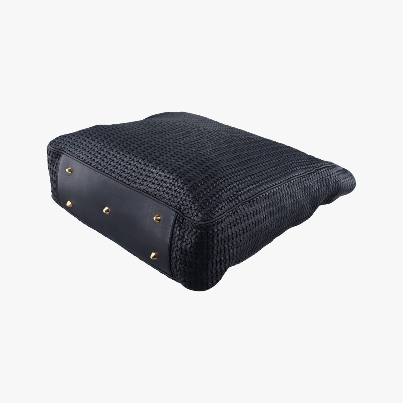 Soft Lady Dior Canage INTRECCIATO Tote Black lambskin 01-RU-0048ソフト レディディオール カナージュ イントレチャート トート ブラック ラムスキン 01-RU-0048