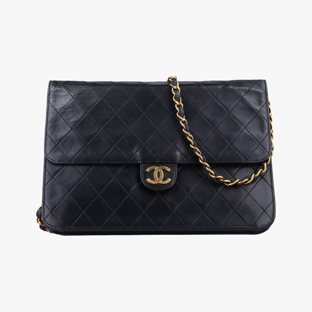 Matelasse 25 Push Lock Chain Black lambskin A03570 4974933マトラッセ25 プッシュロック チェーン ブラック ラムスキン A03570 4974933