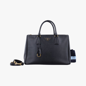 Galleria Black SAFFIANO Leather 1BA274 7/A 173ガレリア ブラック サフィアーノレザー 1BA274 7/A 173