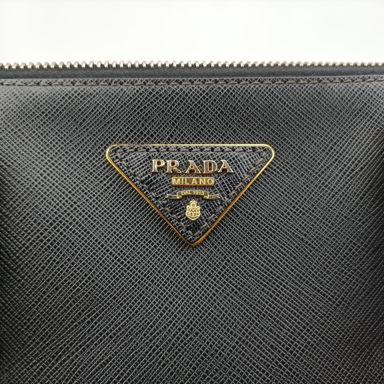 Galleria Black SAFFIANO Leather 1BA274 7/A 173ガレリア ブラック サフィアーノレザー 1BA274 7/A 173